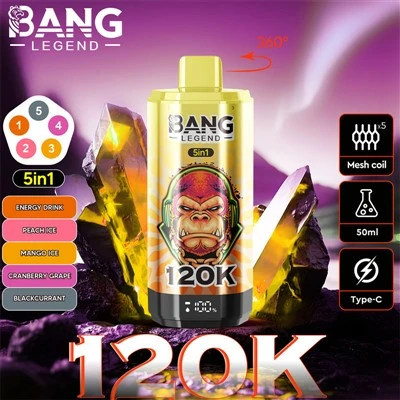 Bang Legend 120K 5in1 Puffs Disvable Vape
